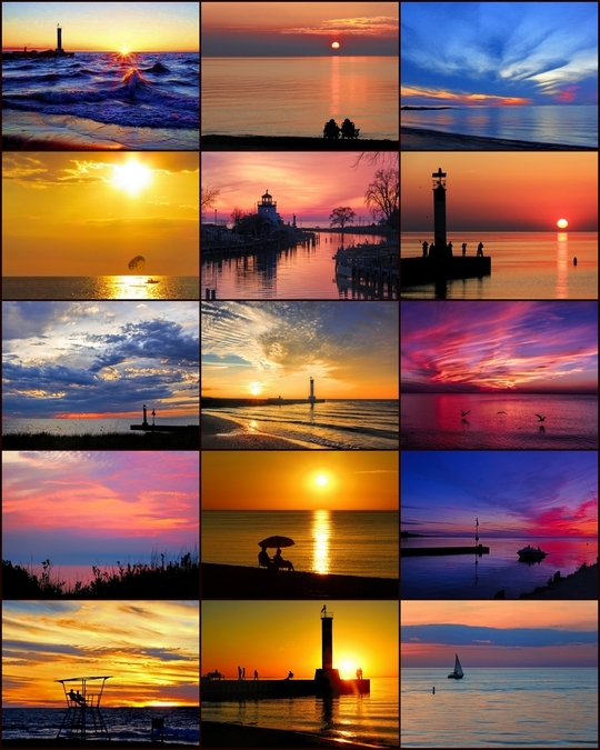 Grand Bend Sunsets Poster